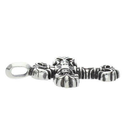 Chrome Hearts Charm Filigree Tiny Silver Necklace Top — view 4