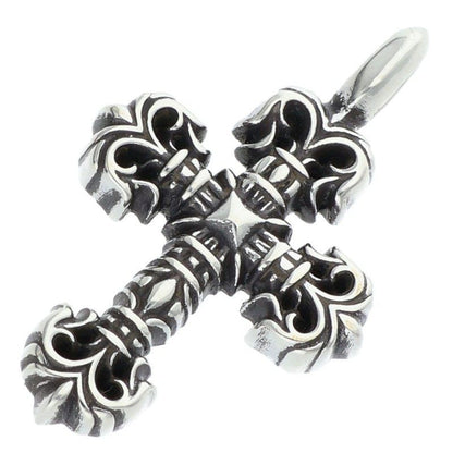 Chrome Hearts Charm Filigree Tiny Silver Necklace Top