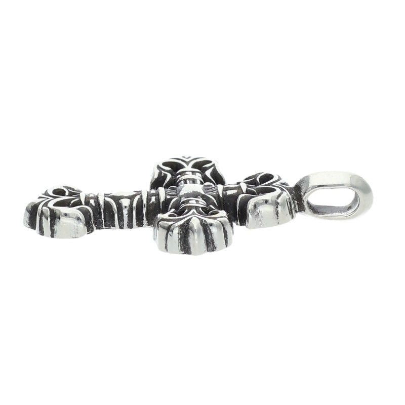 Chrome Hearts Charm Filigree Tiny Silver Necklace Top — view 5