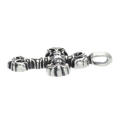 Chrome Hearts Charm Filigree Tiny Silver Necklace Top — view 5