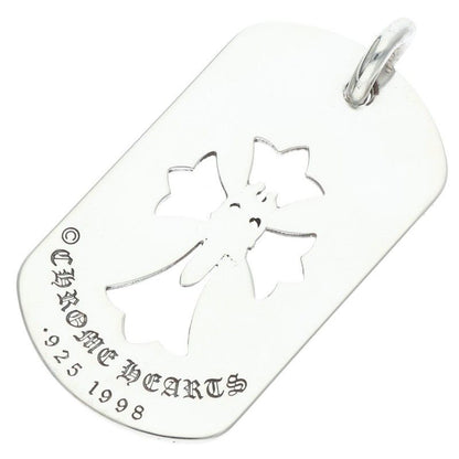 Chrome Hearts Tag Lrg Cross Dagg Cutout Dagger Large Dog Tag Necklace Top — view 2