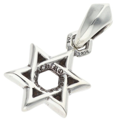 Chrome Hearts Star of David Charm of Silver Necklace Top — view 2