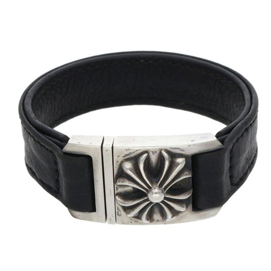 Chrome Hearts Harness Clasp Leather Bracelet