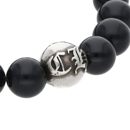Chrome Hearts 10 mm Bead Bracelet MM Black Tourmaline Beads — view 3
