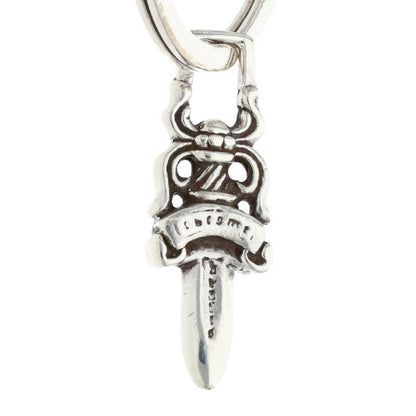 Chrome Hearts Clp Chn Classic-s Short Classic Link Silver Key Chain Key Holder — view 4