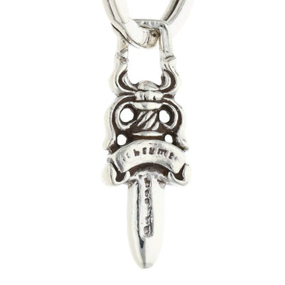 Chrome Hearts Clp Chn Classic-s Short Classic Link Silver Key Chain Key Holder — view 3