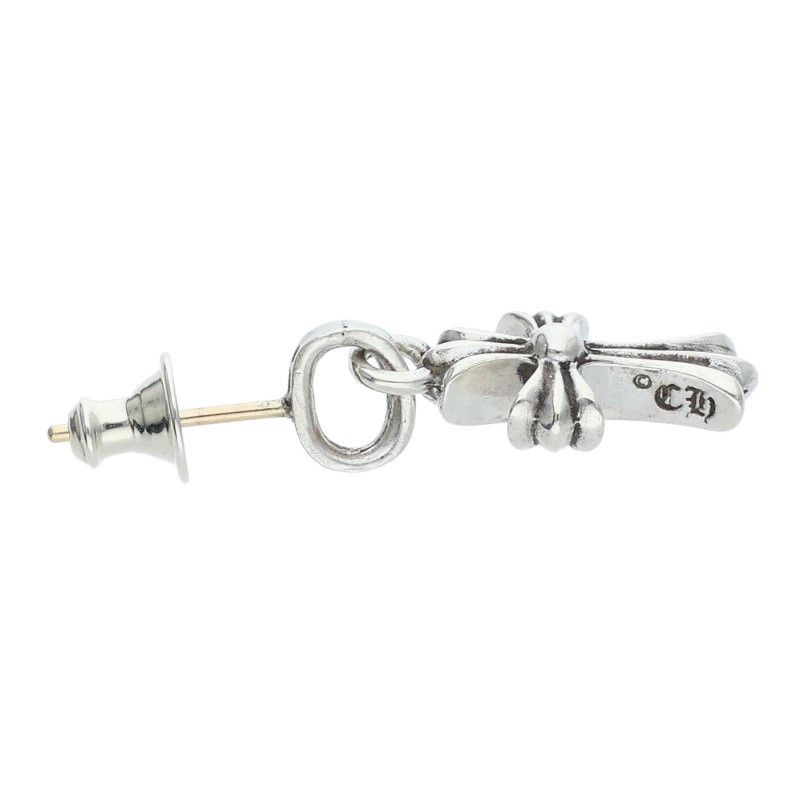 Chrome Hearts Bby Pprchn Baby Fat Drop Silver Earrings — view 3
