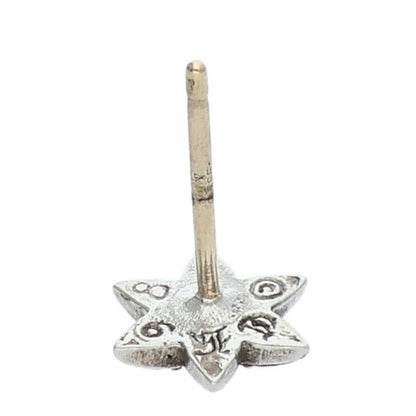 Chrome Hearts CO Star Stud Silver Earrings — view 3