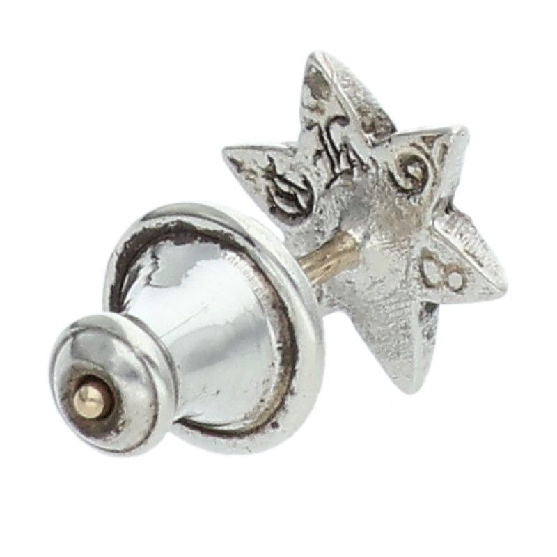 Chrome Hearts CO Star Stud Silver Earrings — view 2