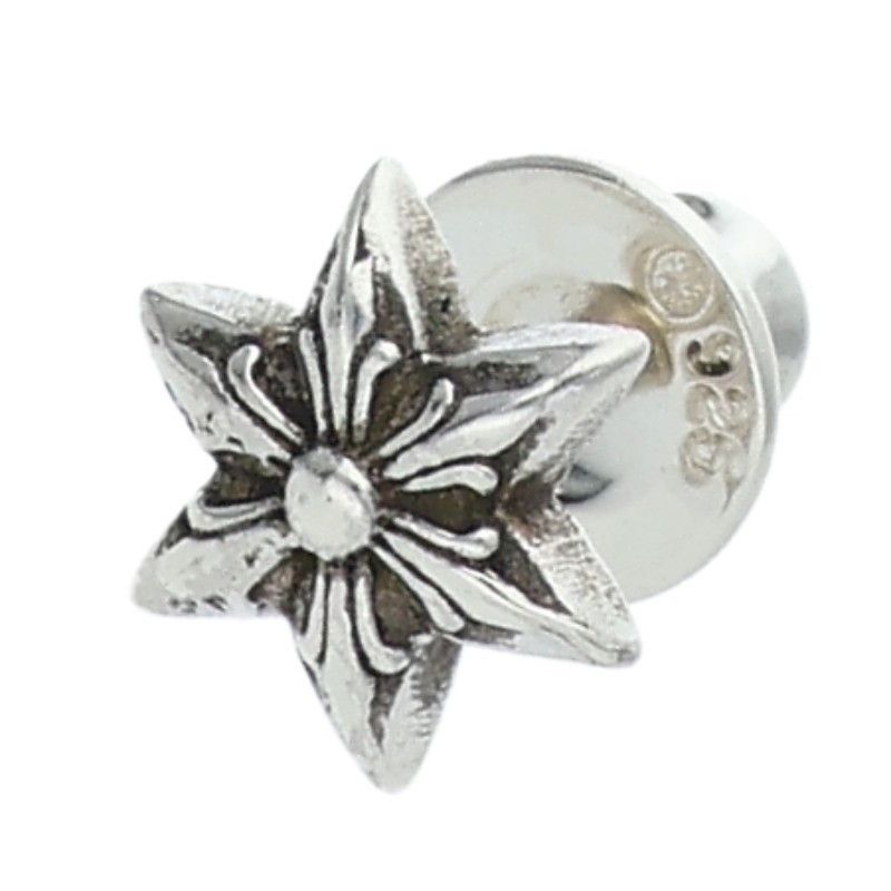 Chrome Hearts CO Star Stud Silver Earrings