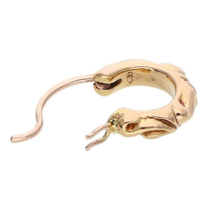 Chrome Hearts 22k Tny Hoop Scrl 22k Thai Nice Kroll Gold Earrings — view 3