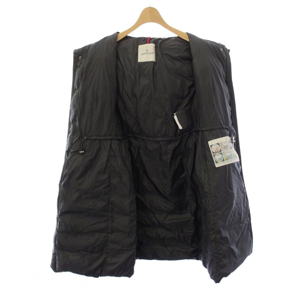 Moncler Hermifur Down Jacket Coat Long Hoodie Rakuenfa 0 Gray — view 7