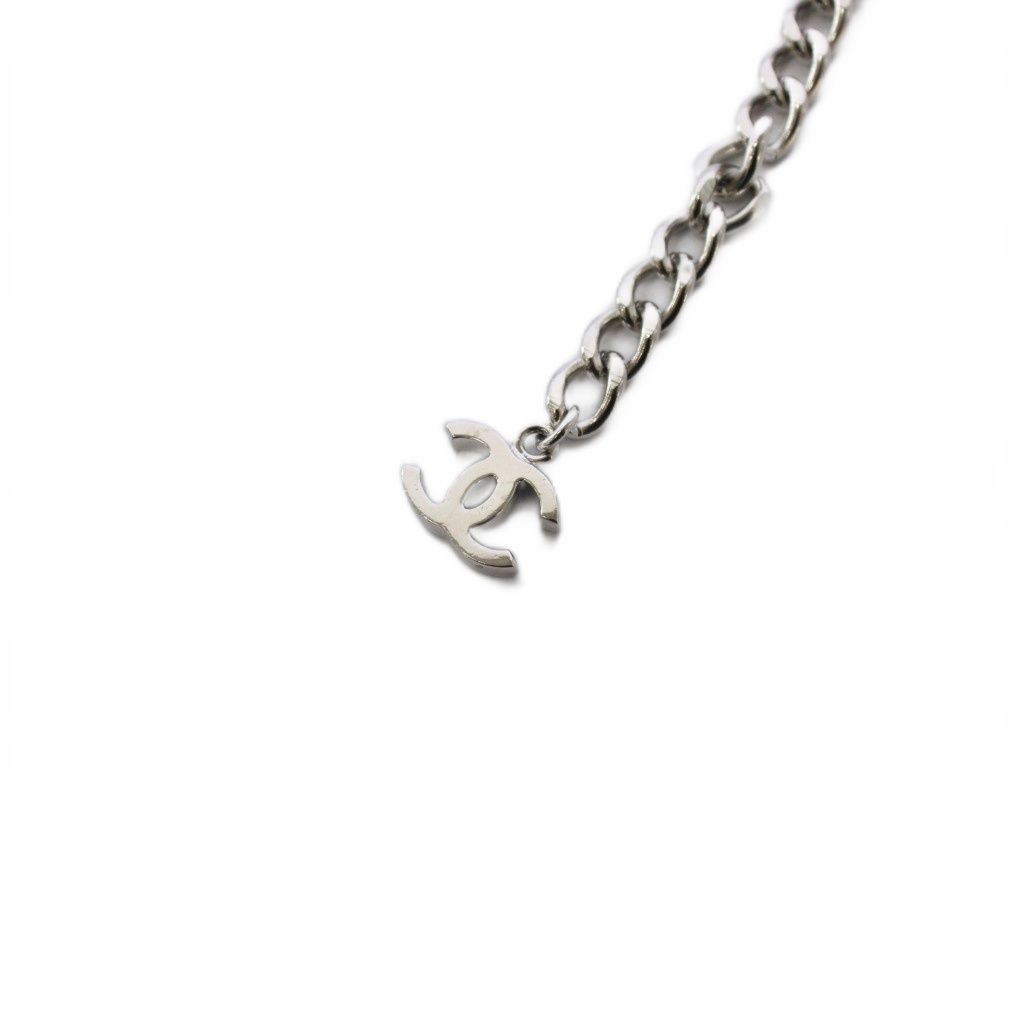 Chanel CC Logo Chain Belt Silver Color KH — view 3