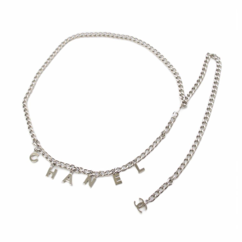 Chanel CC Logo Chain Belt Silver Color KH — view 2