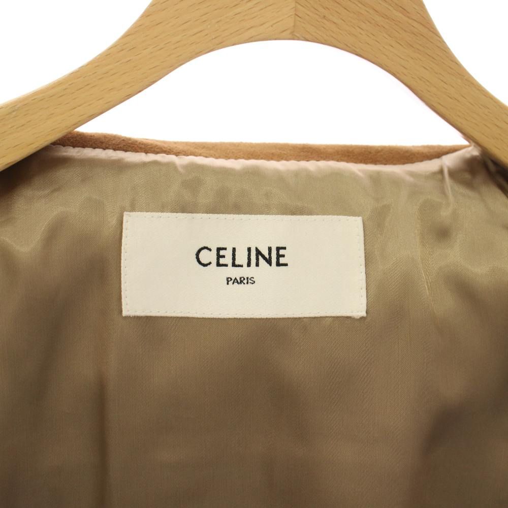 Celine Trucker Jacket in Suede 36 Brown — view 7