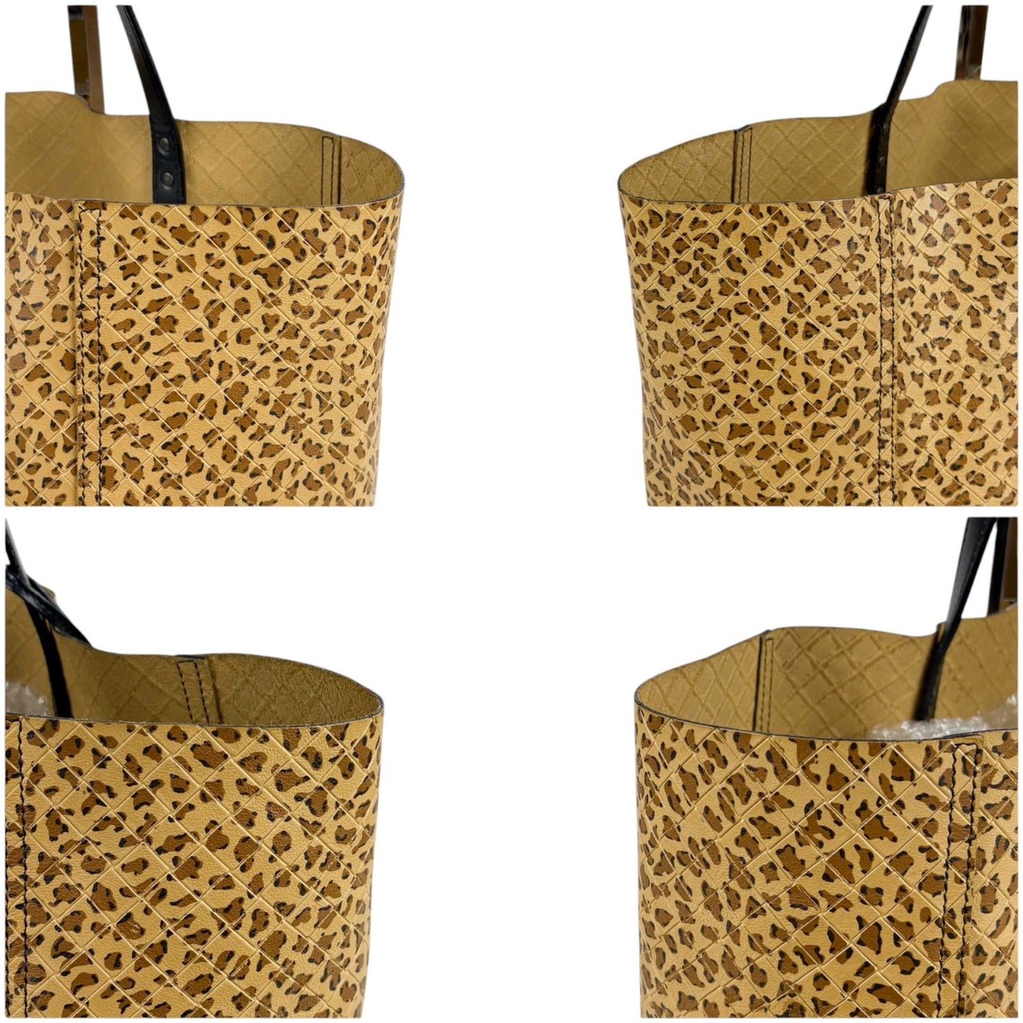 Bottega Veneta Intreccio Mirage Tote Leopard Brown Beige Butterfly Charm — view 4