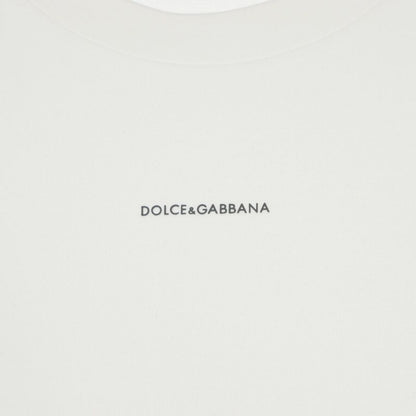 Dolce & Gabbana Mini Logo Crew Neck T-Shirt Short Sleeve White — view 5