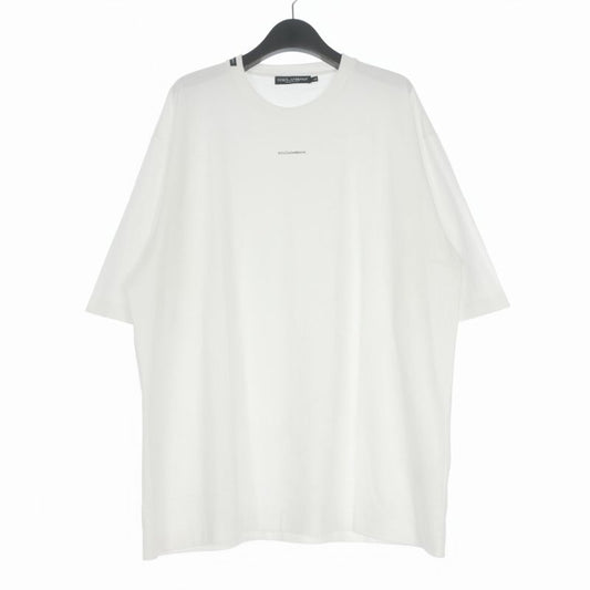 Dolce & Gabbana Mini Logo Crew Neck T-Shirt Short Sleeve White