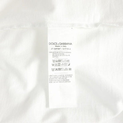 Dolce & Gabbana Mini Logo Crew Neck T-Shirt Short Sleeve White — view 8