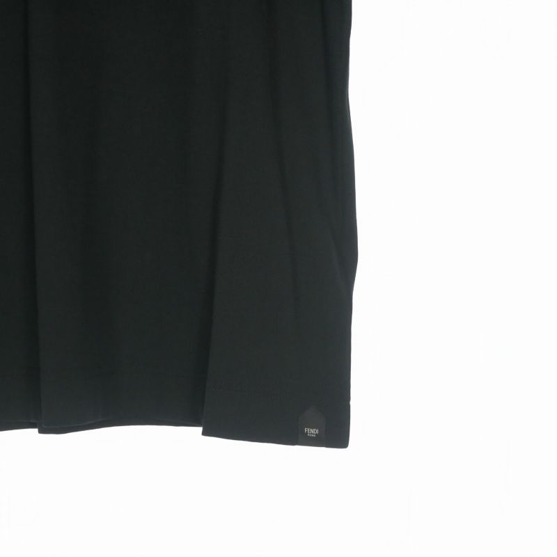 Fendi Staff Only Print Crew Neck T-Shirt Short Sleeve XL Black — view 4