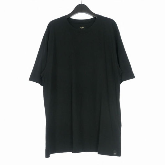 Fendi Staff Only Print Crew Neck T-Shirt Short Sleeve XL Black
