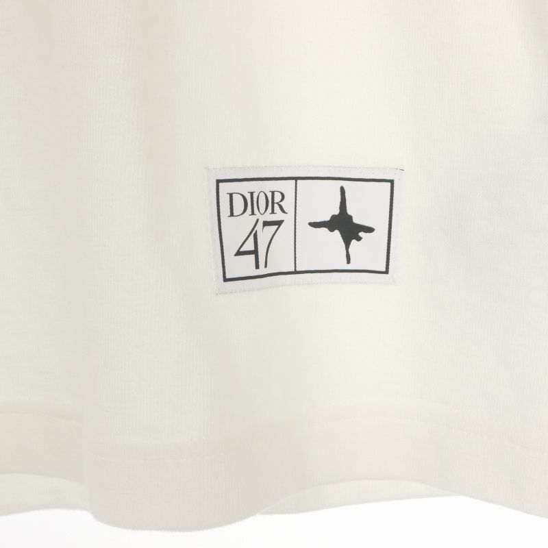 Dior Lewis Hamilton Crew Neck T-Shirt Short Sleeve XL White Blue — view 5
