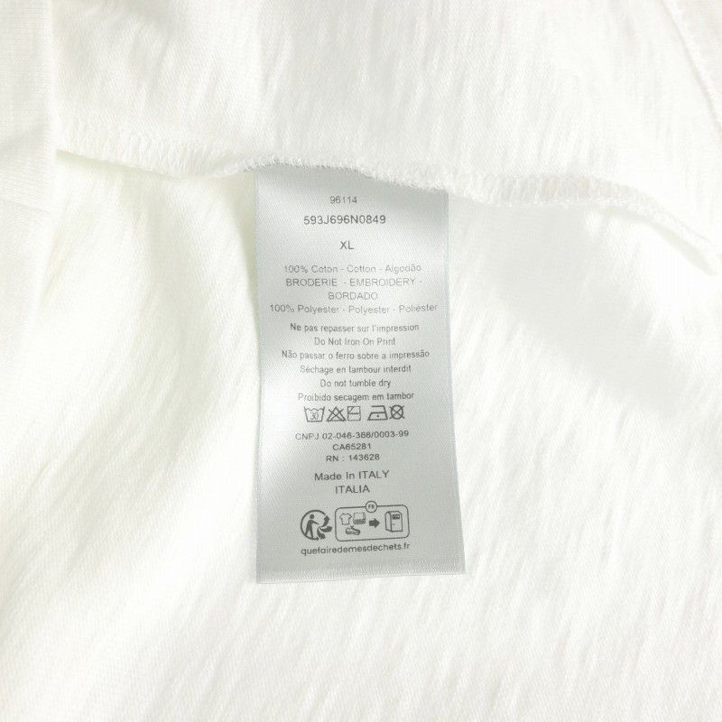 Dior Lewis Hamilton Crew Neck T-Shirt Short Sleeve XL White Blue — view 7