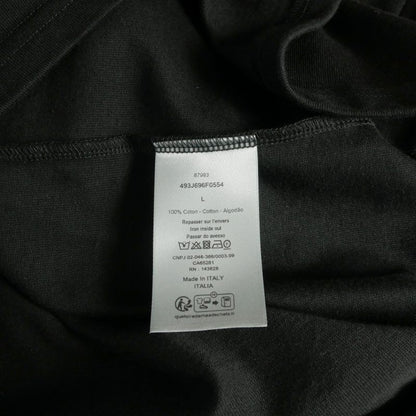 Dior Handwritten Logo Crew Neck T-Shirt Short Sleeve Black — view 7