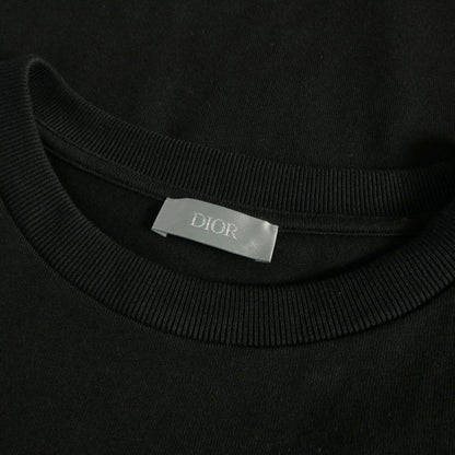 Dior Handwritten Logo Crew Neck T-Shirt Short Sleeve Black — view 6