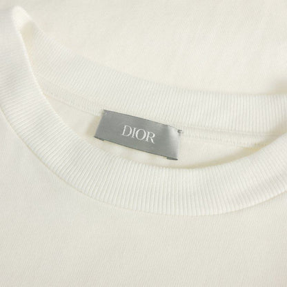 Dior Handwritten Logo Crew Neck T-Shirt Short Sleeve White — view 6
