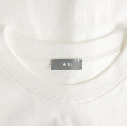 Dior Handwritten Ringflower Crew Neck T-Shirt Short Sleeve White — view 7