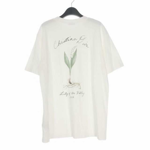Dior Handwritten Ringflower Crew Neck T-Shirt Short Sleeve White — view 2