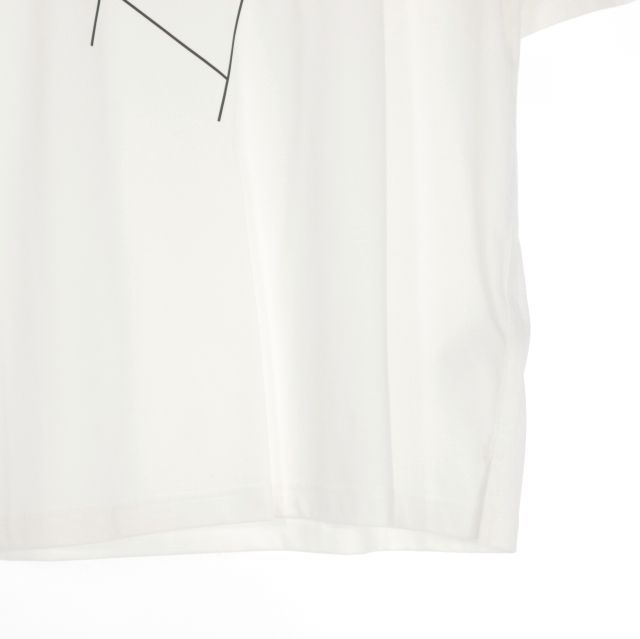Hermes Etrier en Fragments Crew Neck T-Shirt Short Sleeve White — view 4