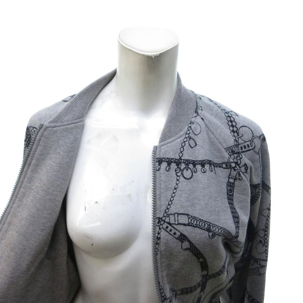 Hermes Tresor Medor Sweatshirt Jacket Zip Up 38 Gray HW — view 5