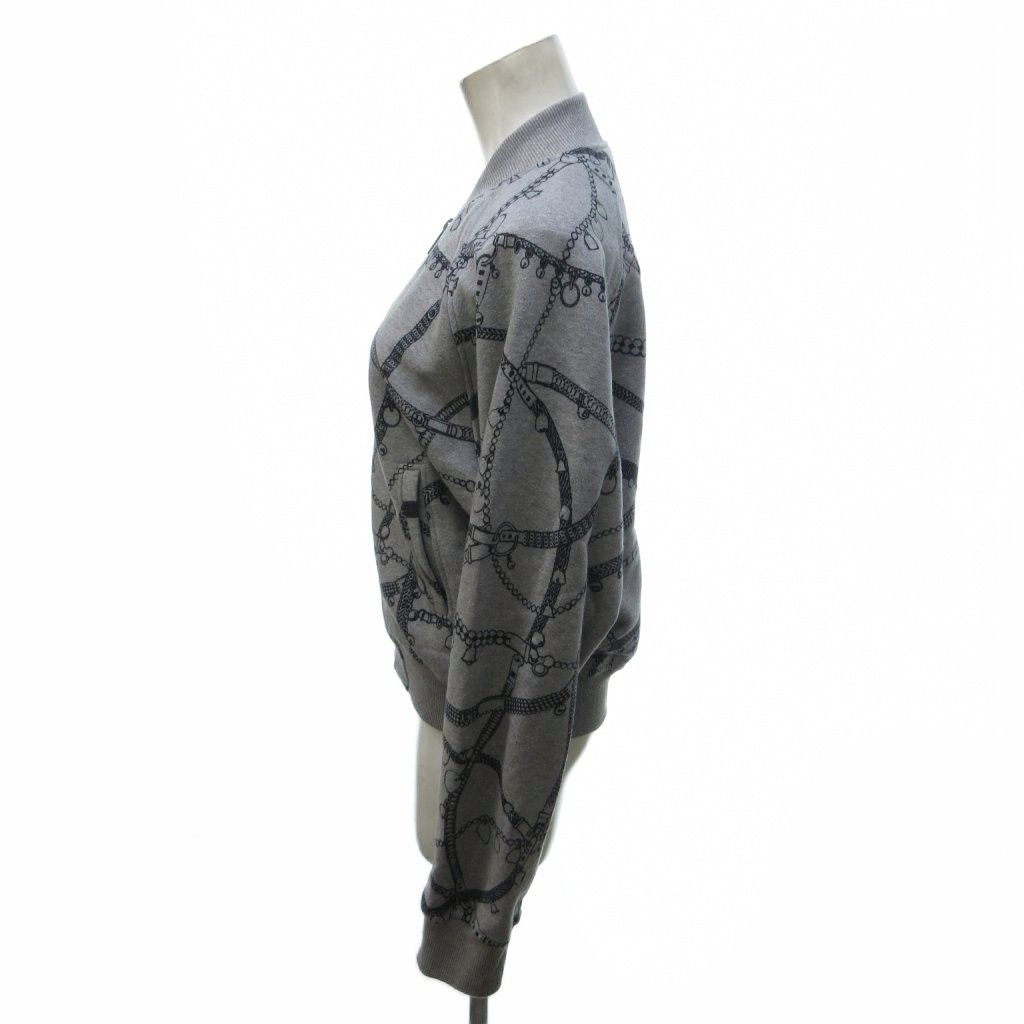 Hermes Tresor Medor Sweatshirt Jacket Zip Up 38 Gray HW — view 2