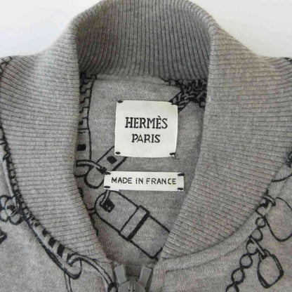 Hermes Tresor Medor Sweatshirt Jacket Zip Up 38 Gray HW — view 7