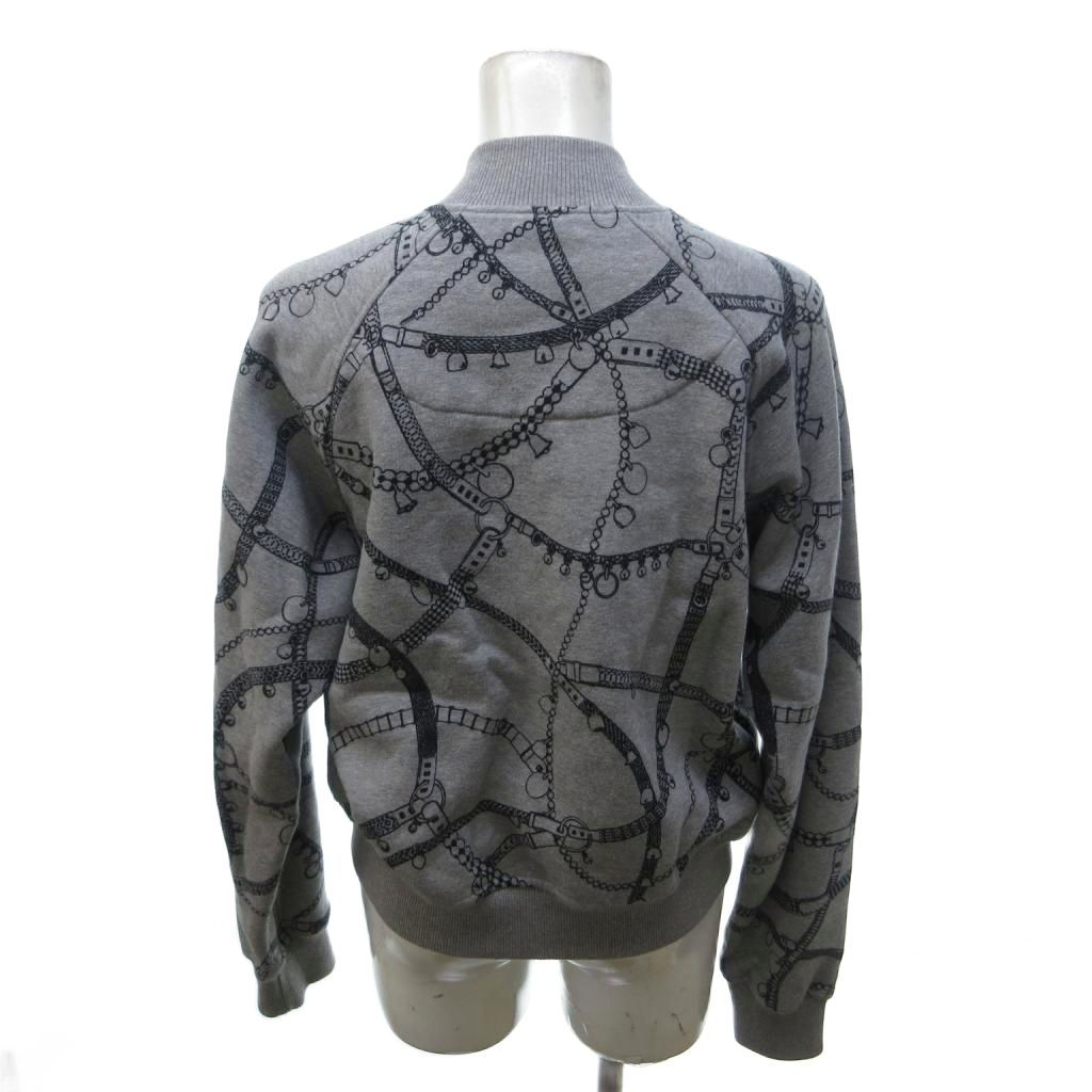 Hermes Tresor Medor Sweatshirt Jacket Zip Up 38 Gray HW — view 3