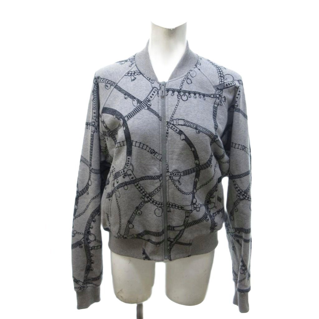 Hermes Tresor Medor Sweatshirt Jacket Zip Up 38 Gray HW — view 8