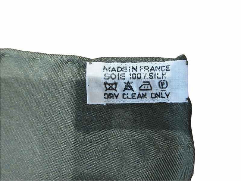 Hermes Scarf Carre 90 L'ile Deserte Human Island Green — view 6