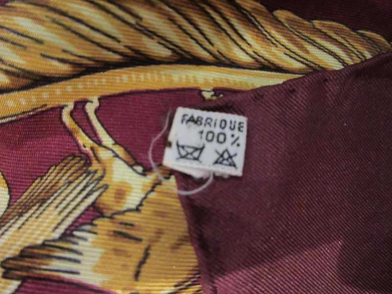 Hermes Scarf Carre 90 Yellow Golden Knight Red — view 5