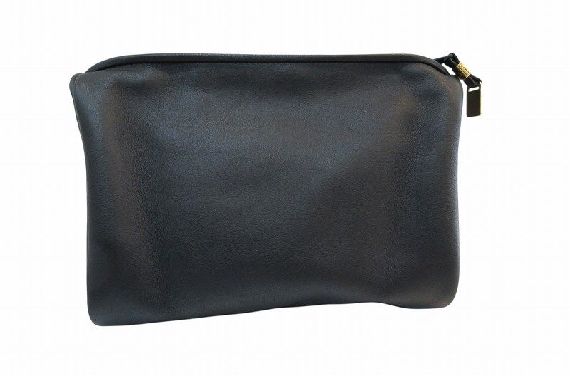 Loewe Clutch Pouch Leather Anagram Black — view 2