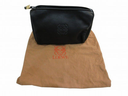 Loewe Clutch Pouch Leather Anagram Black — view 9