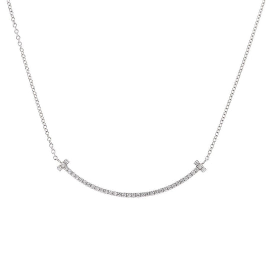 Tiffany & Co Necklace T Smile Pendant Small