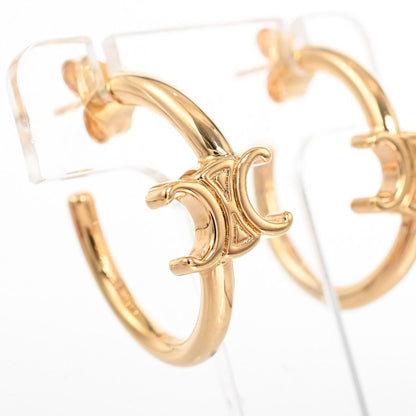 Celine Earrings Triomphe Asymmetric Hoop — view 2