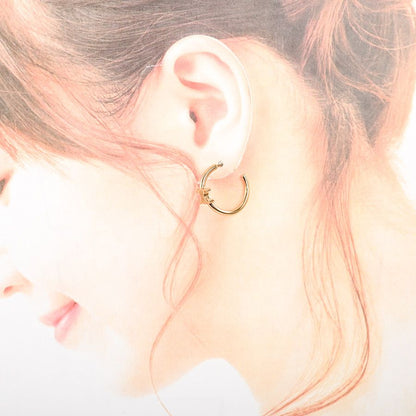 Celine Earrings Triomphe Asymmetric Hoop — view 6