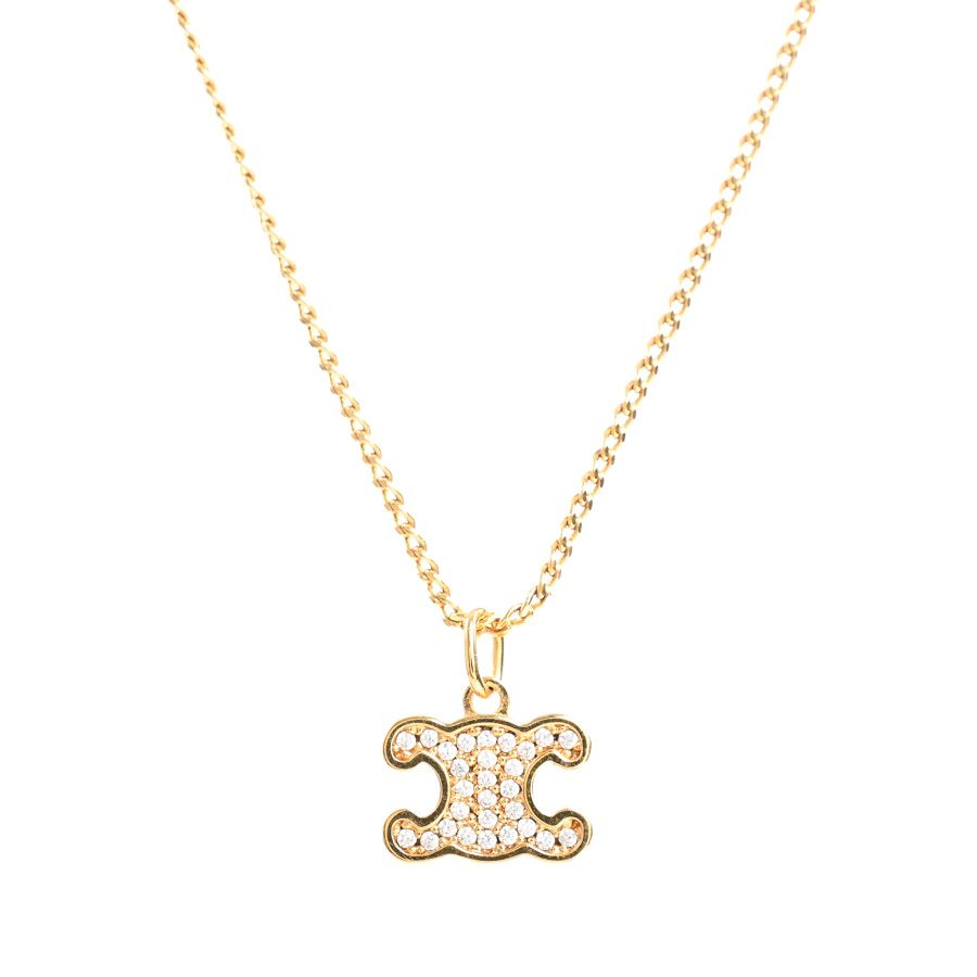 Celine Necklace Triomphe Rhinestone