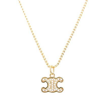 Celine Necklace Triomphe Rhinestone