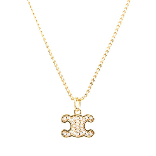 Celine Necklace Triomphe Rhinestone