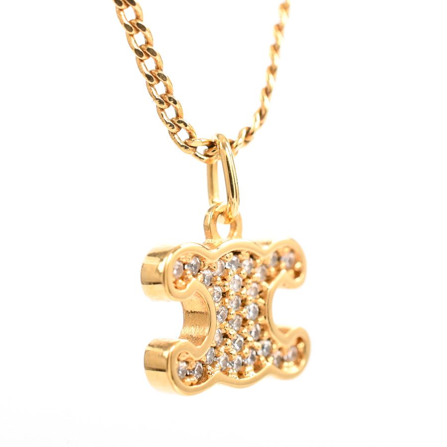 Celine Necklace Triomphe Rhinestone — view 2