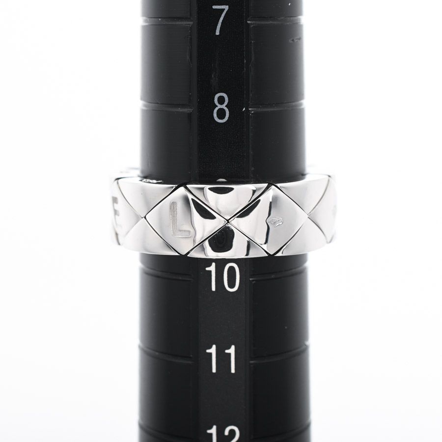 Chanel Ring Quilted White Gold — view 6